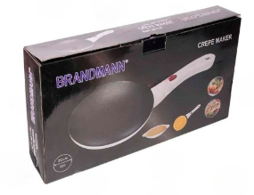 BRANDMANN صانعة الكريب الكهربائية غير اللاصقة مع طبق وخلاط