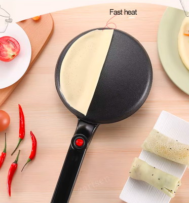 BRANDMANN صانعة الكريب الكهربائية غير اللاصقة مع طبق وخلاط