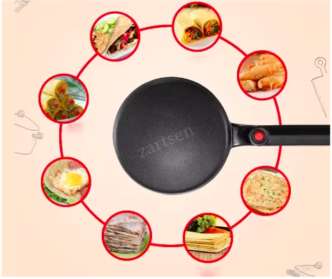 BRANDMANN صانعة الكريب الكهربائية غير اللاصقة مع طبق وخلاط